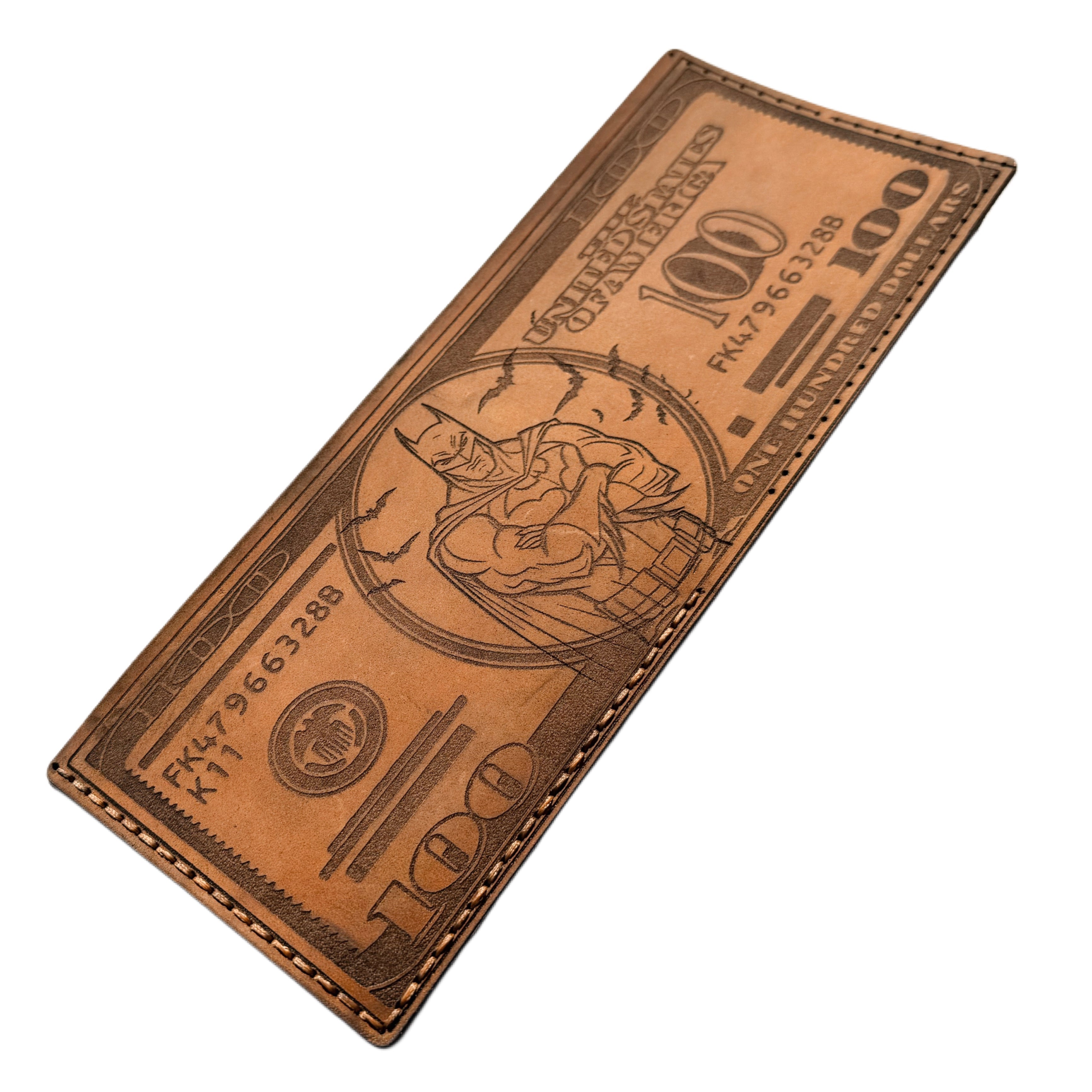 Engraved Leather Bifold Wallet