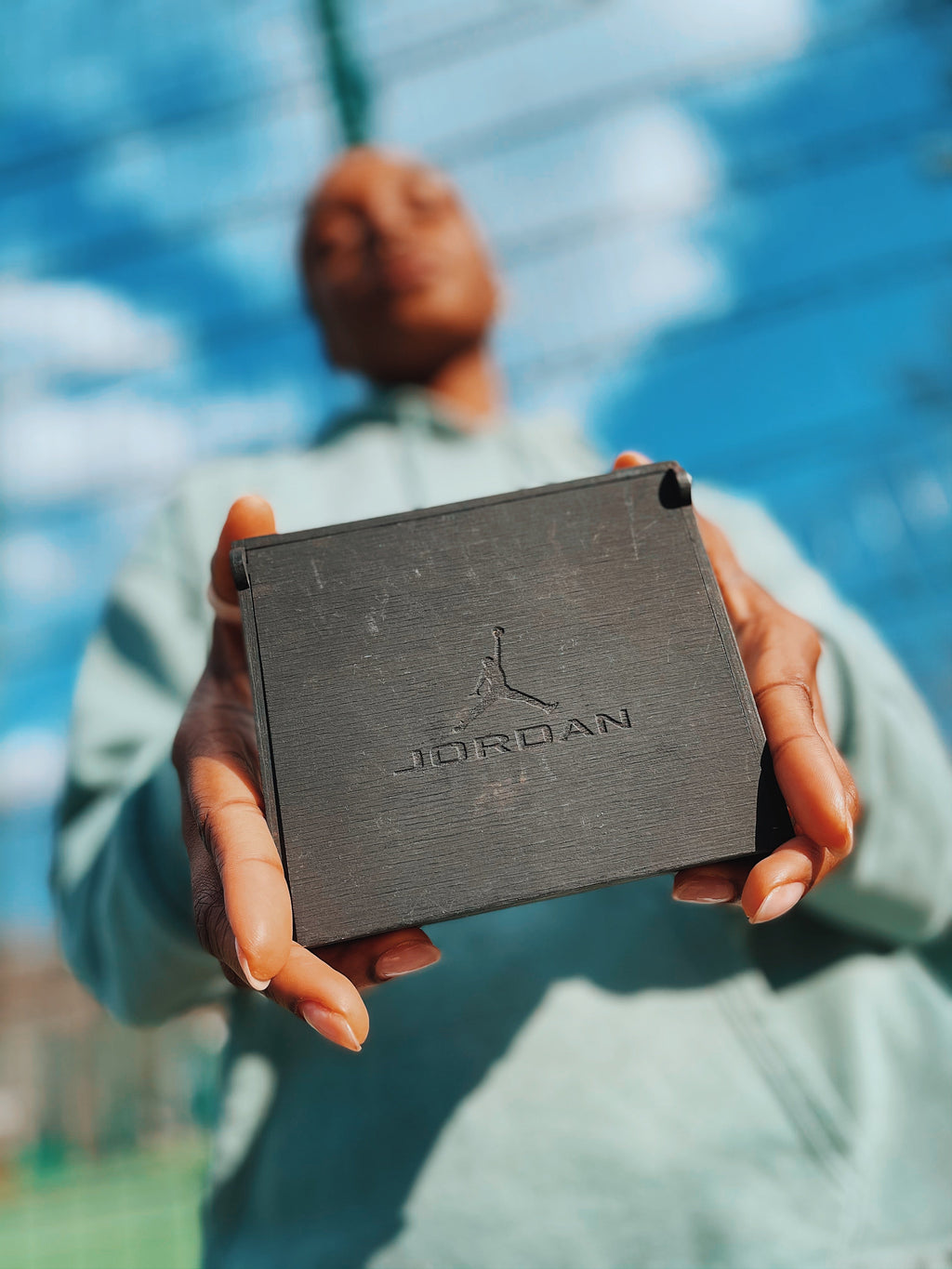 Engraved Silhouette Leather Wallet