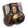 Mona Lisa Leather Money Clip | Cheeky Novelty Art Gift