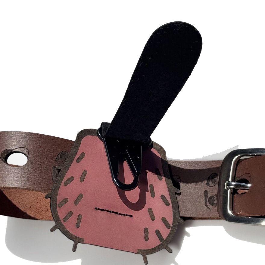 PiBlack Leather Belt Carabiner | Funny Novelty Gag Gift