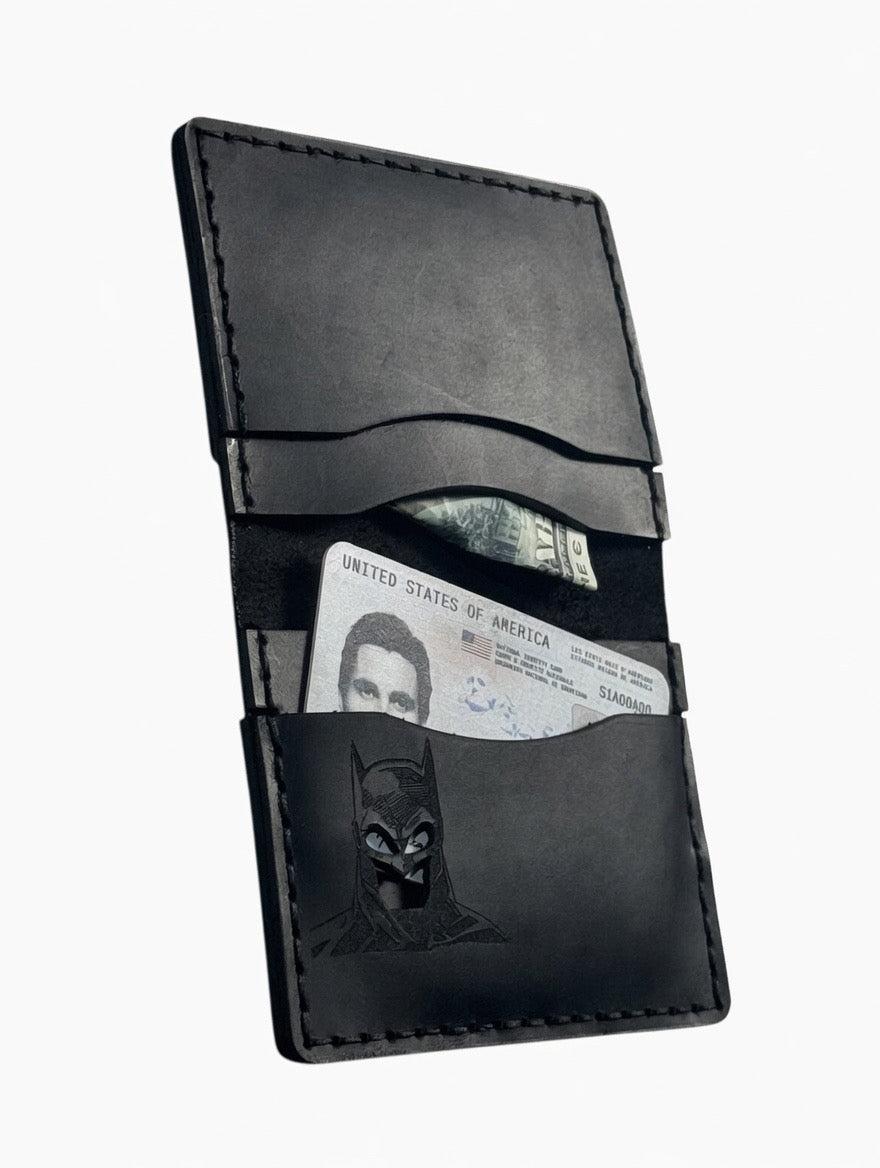 Bat ID Wallet | Handmade Leather Bat Wallet