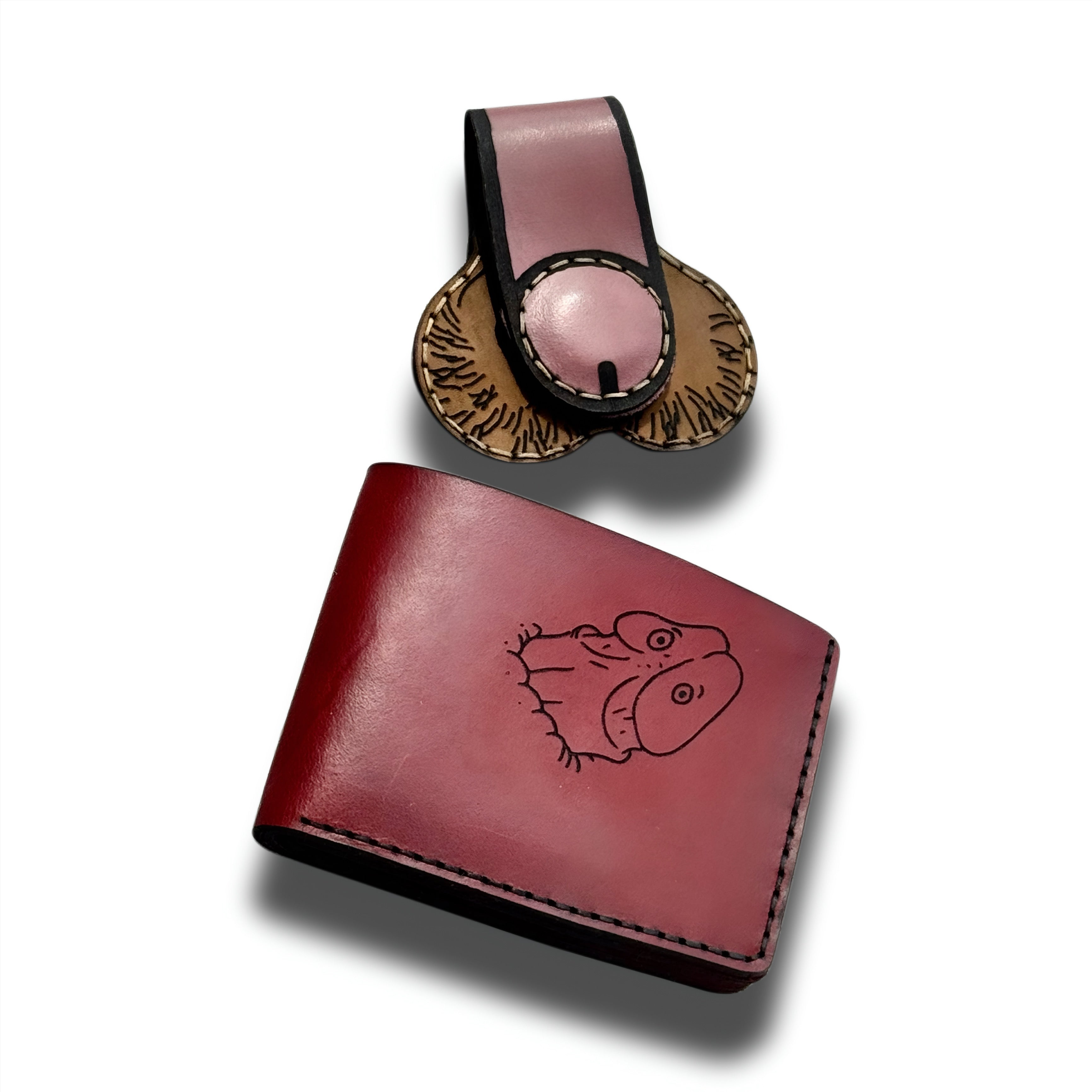 Heavy-Duty Wallet & Magnet Clip Set | Handcrafted Leather Gift Set for Men