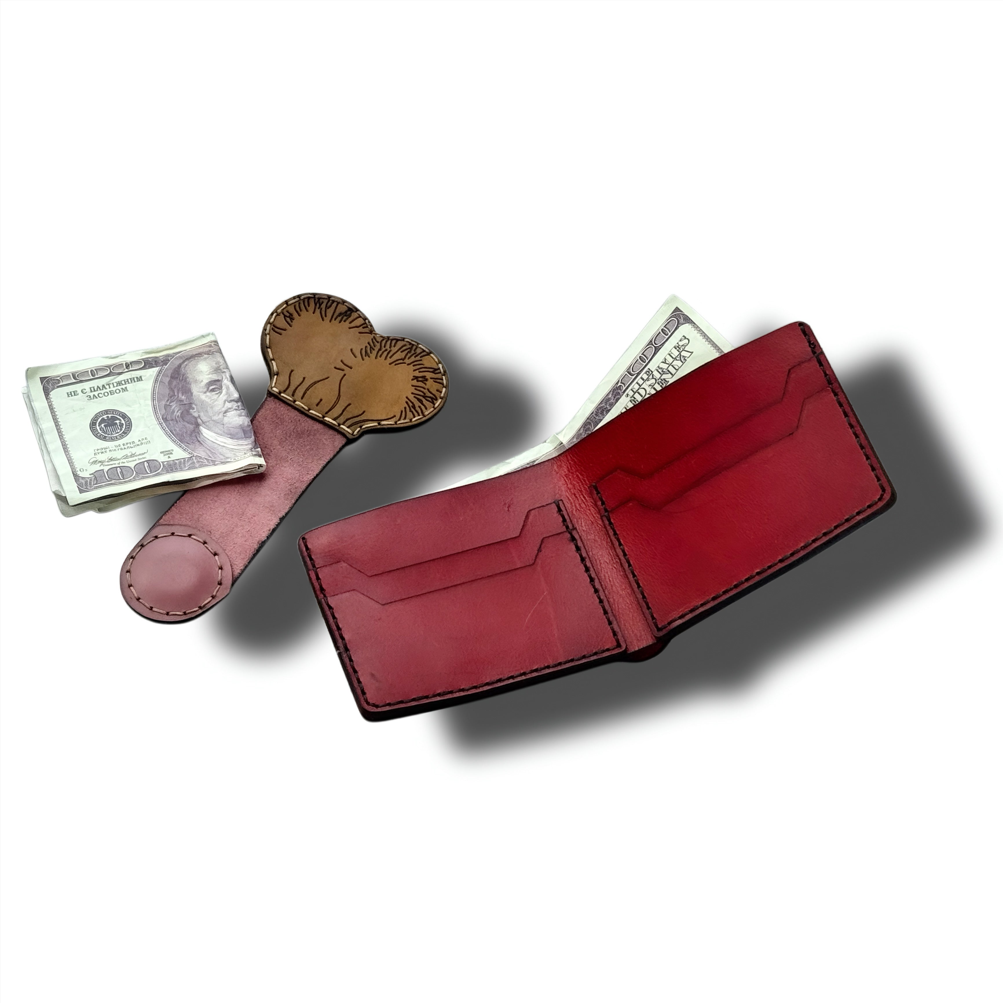 Heavy-Duty Wallet & Magnet Clip Set | Handcrafted Leather Gift Set for Men