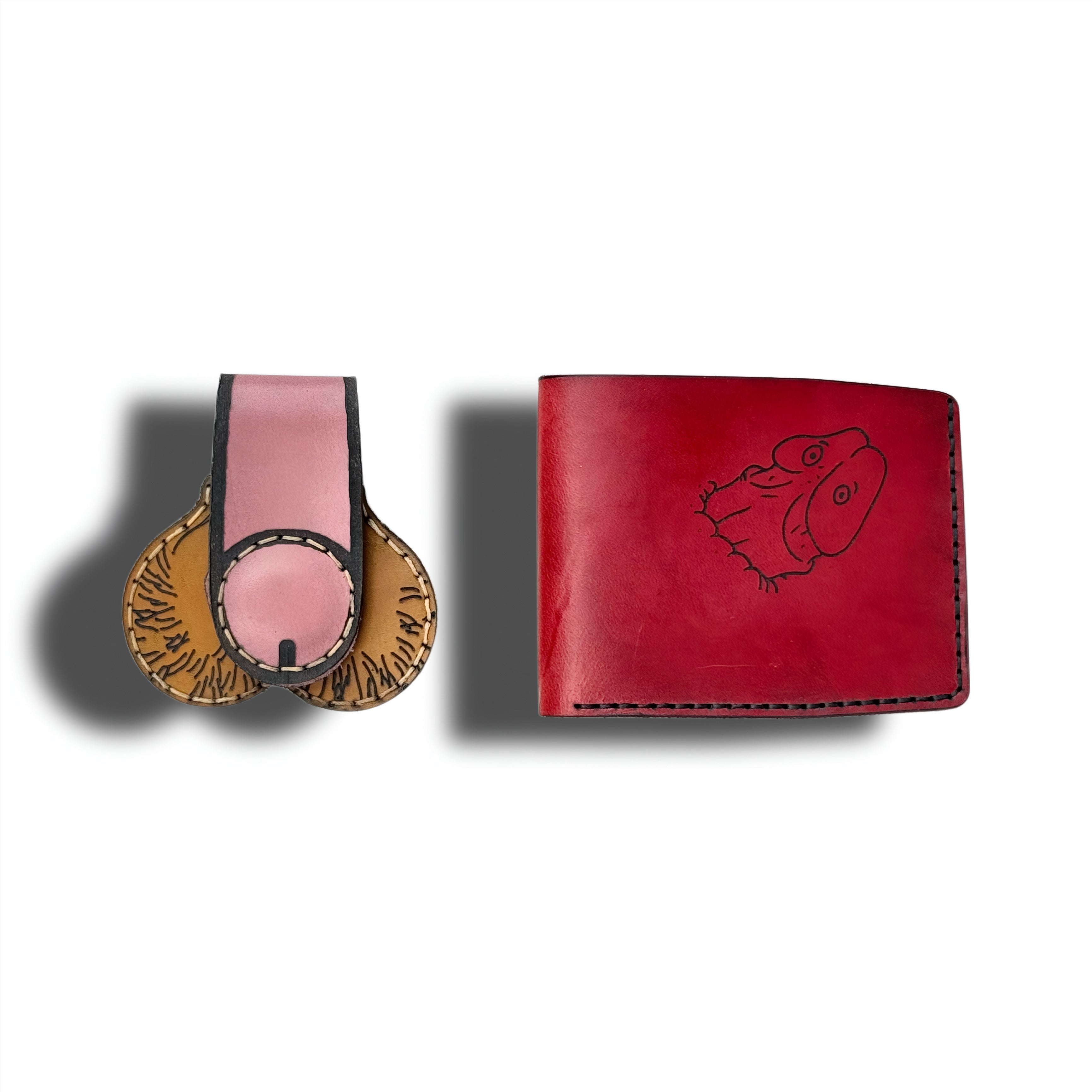 Heavy-Duty Wallet & Magnet Clip Set | Handcrafted Leather Gift Set for Men
