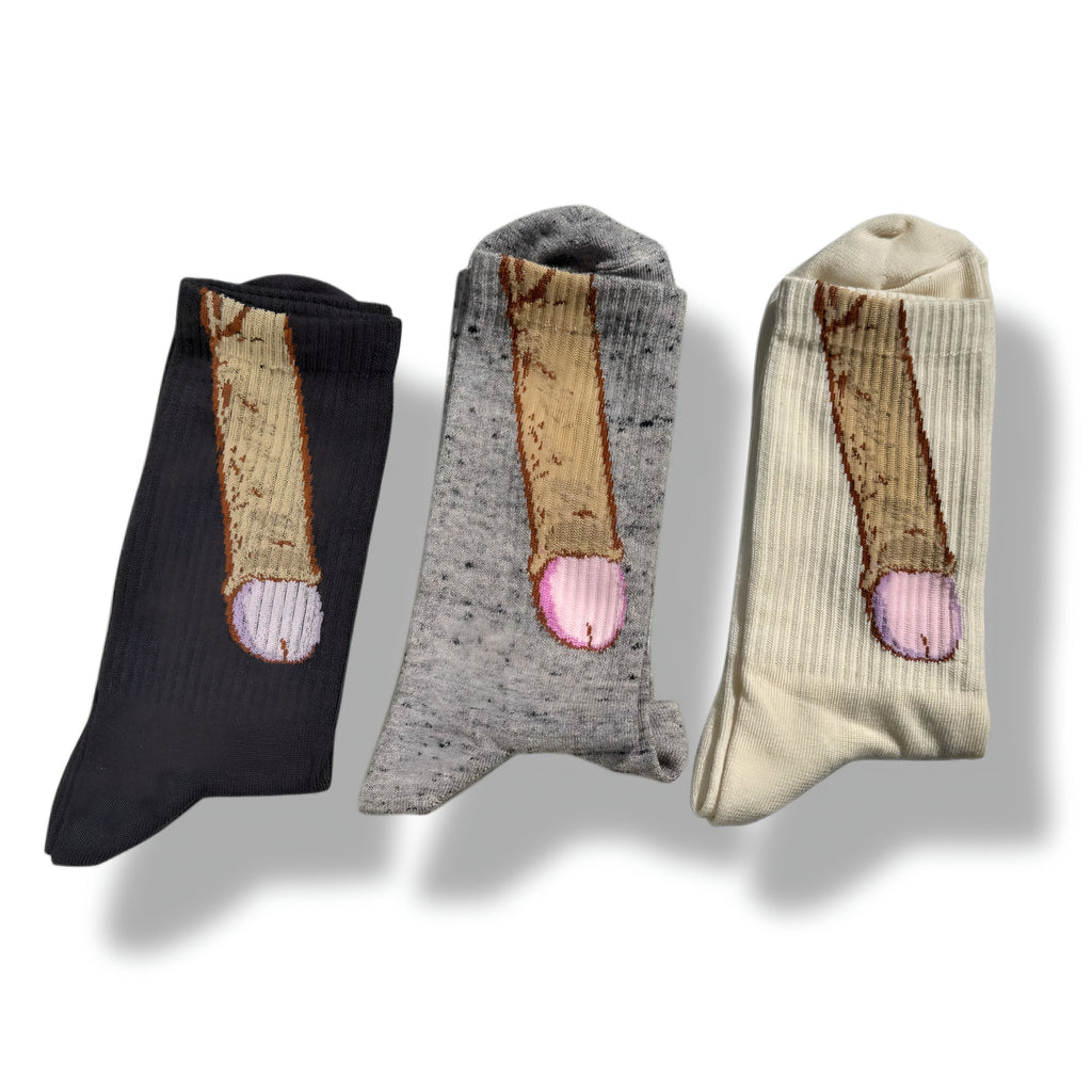 Cheeky Mushroom Socks | Funny Gag Gift Novelty Socks for Men