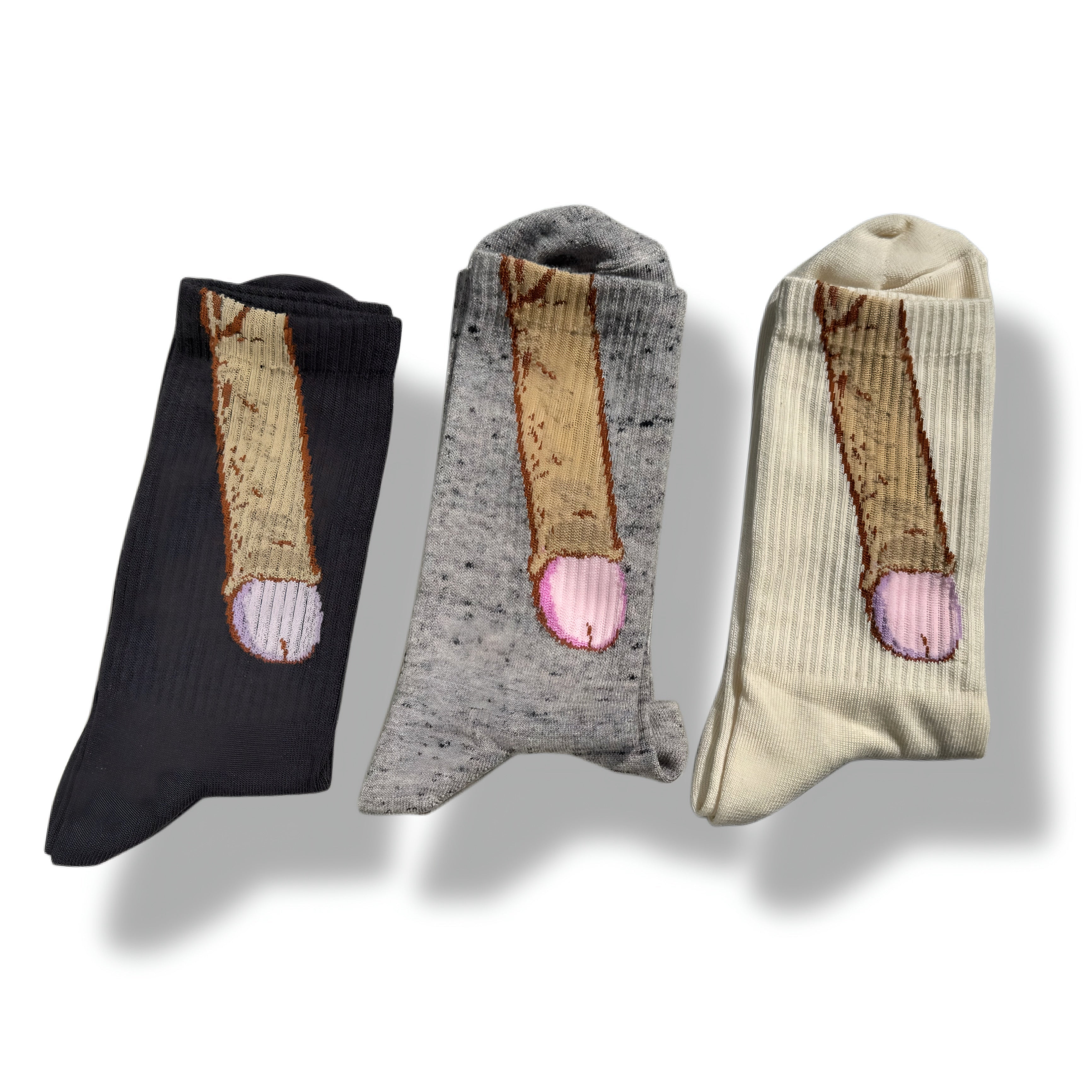 Cheeky Mushroom Socks | Funny Gag Gift Novelty Socks for Men