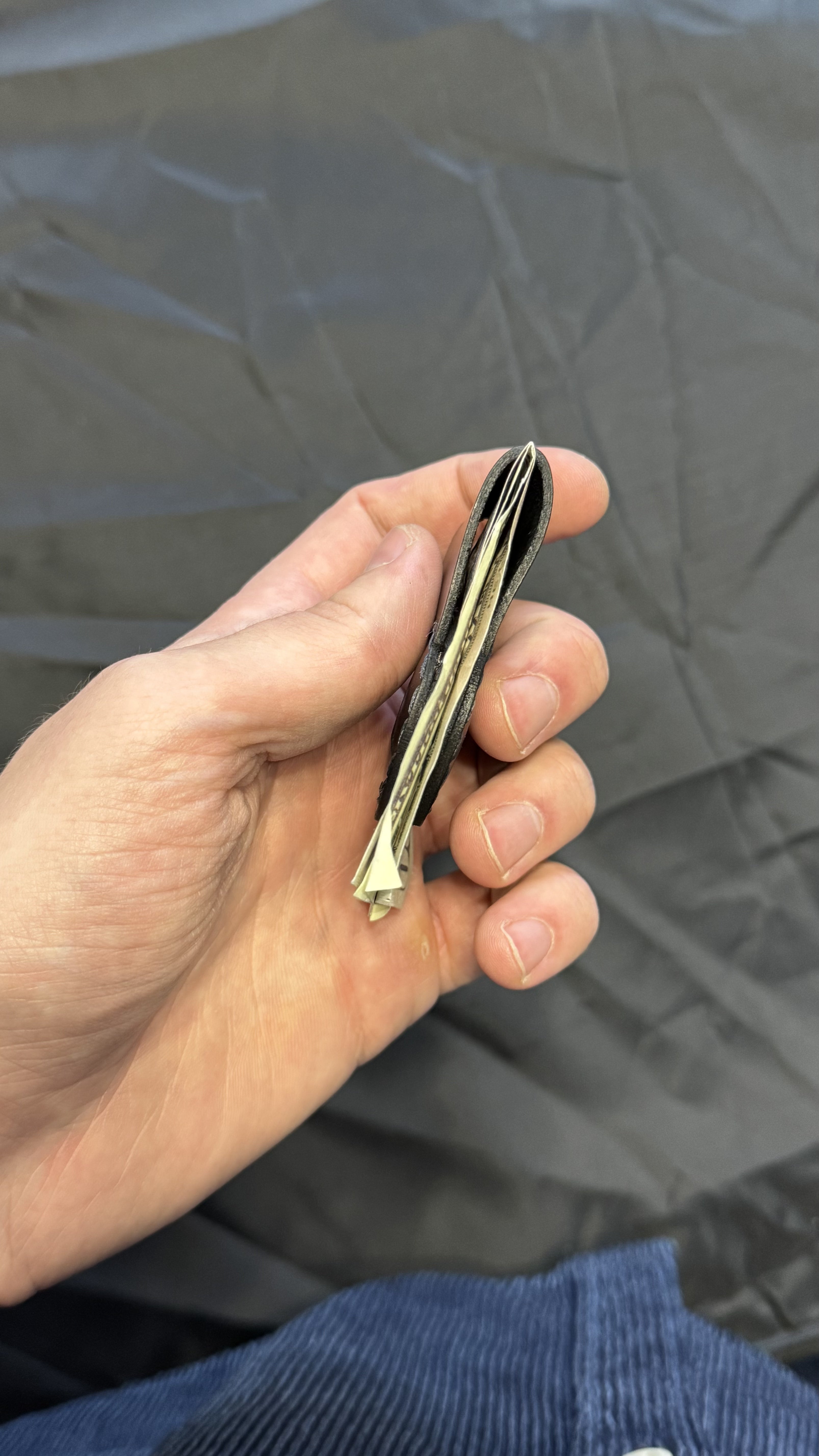 Custom Leather Magnetic Money Clip