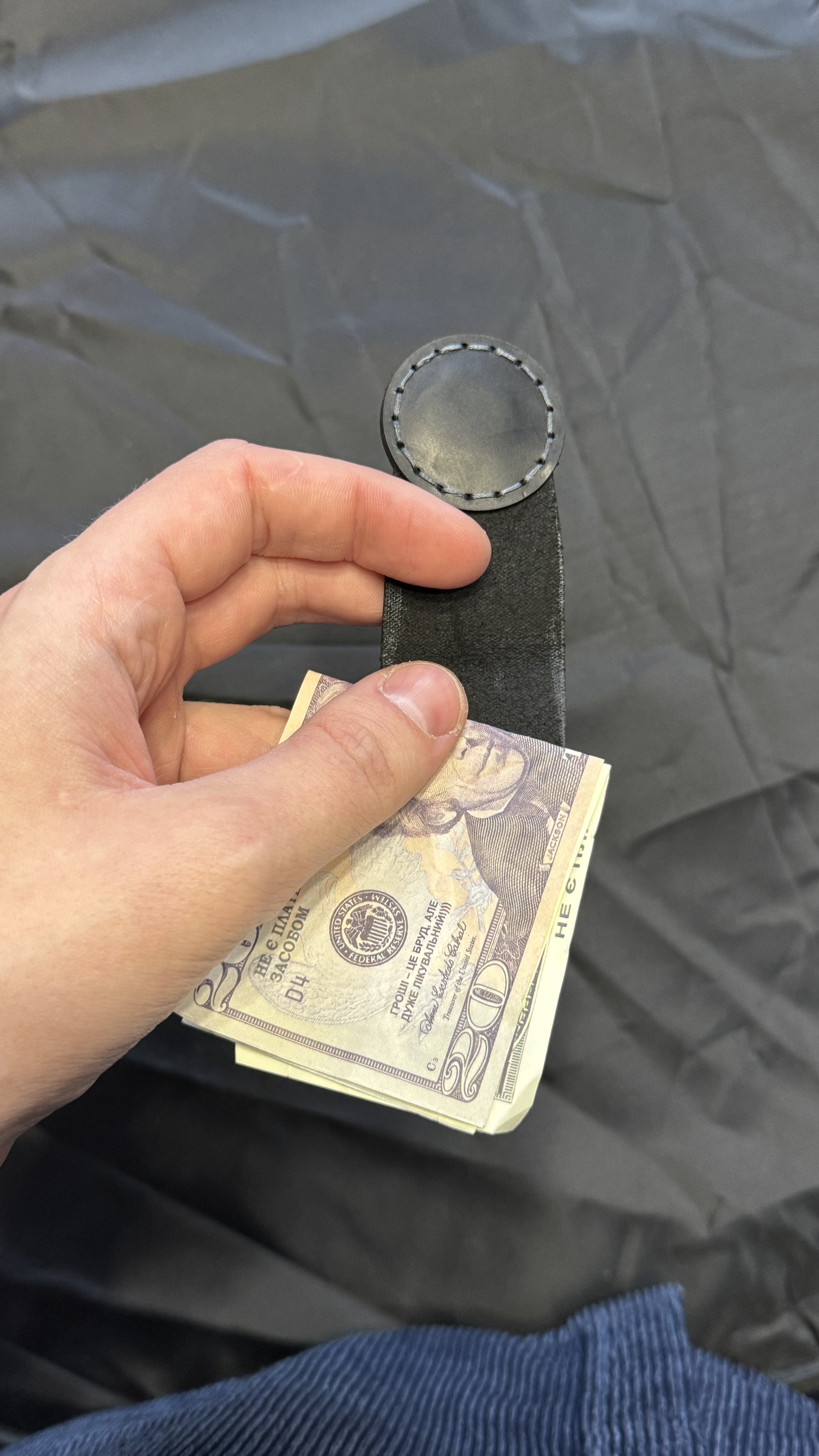 Custom Leather Magnetic Money Clip