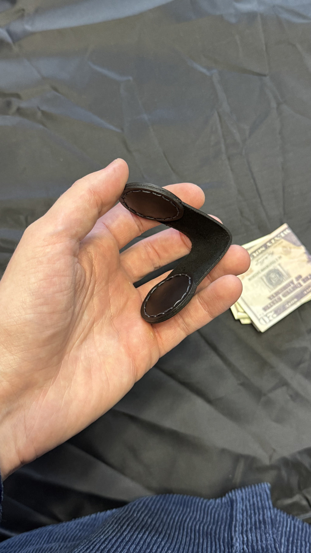 Custom Leather Magnetic Money Clip