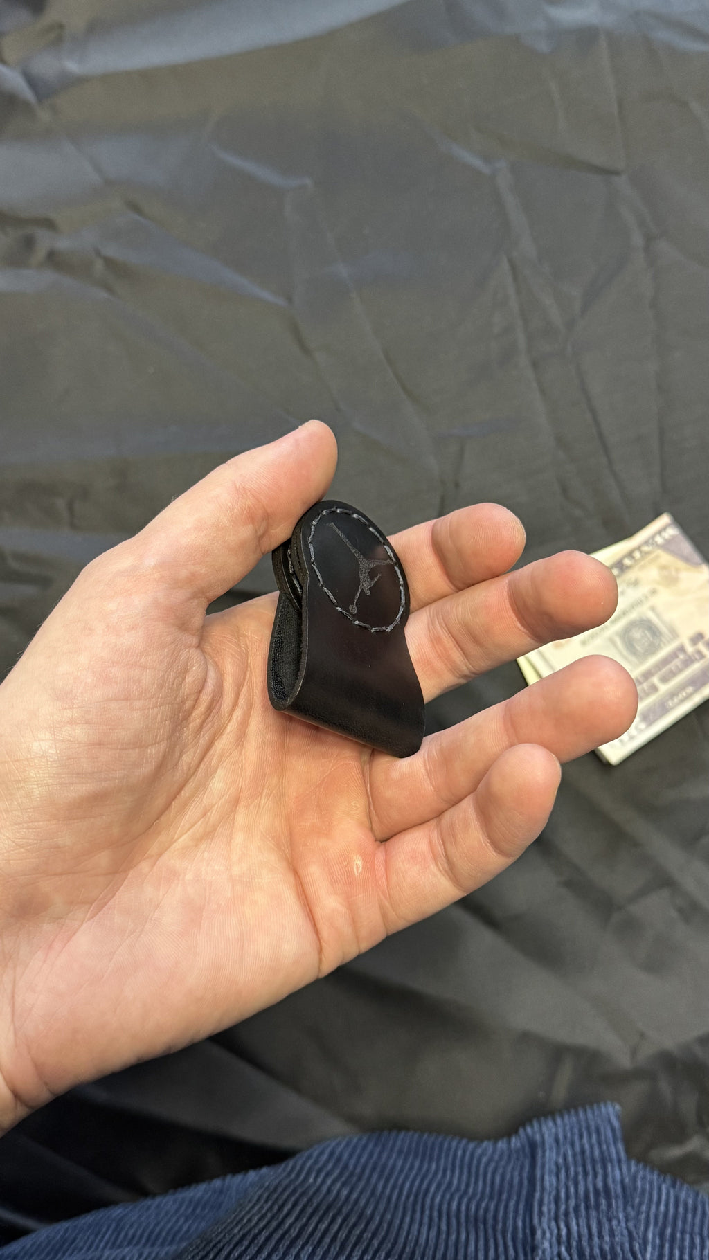 Custom Leather Magnetic Money Clip