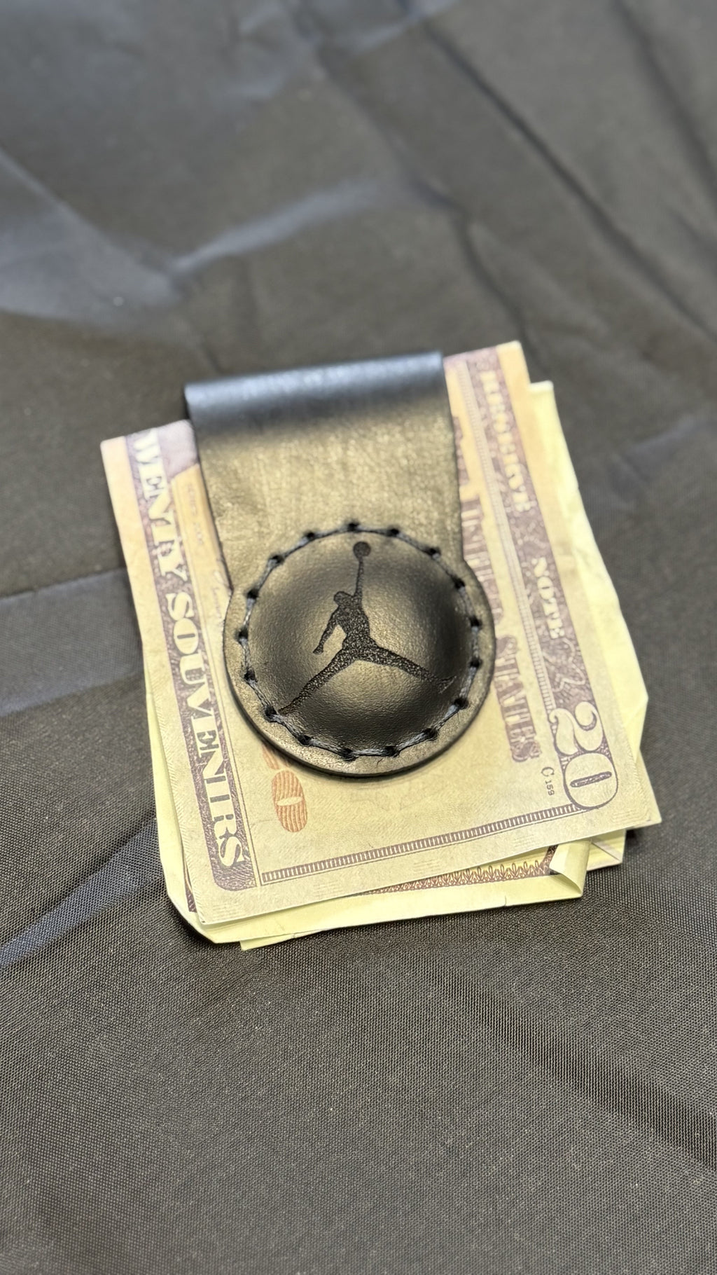 Custom Leather Magnetic Money Clip