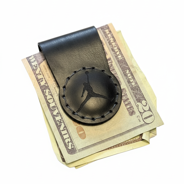 Custom Leather Magnetic Money Clip