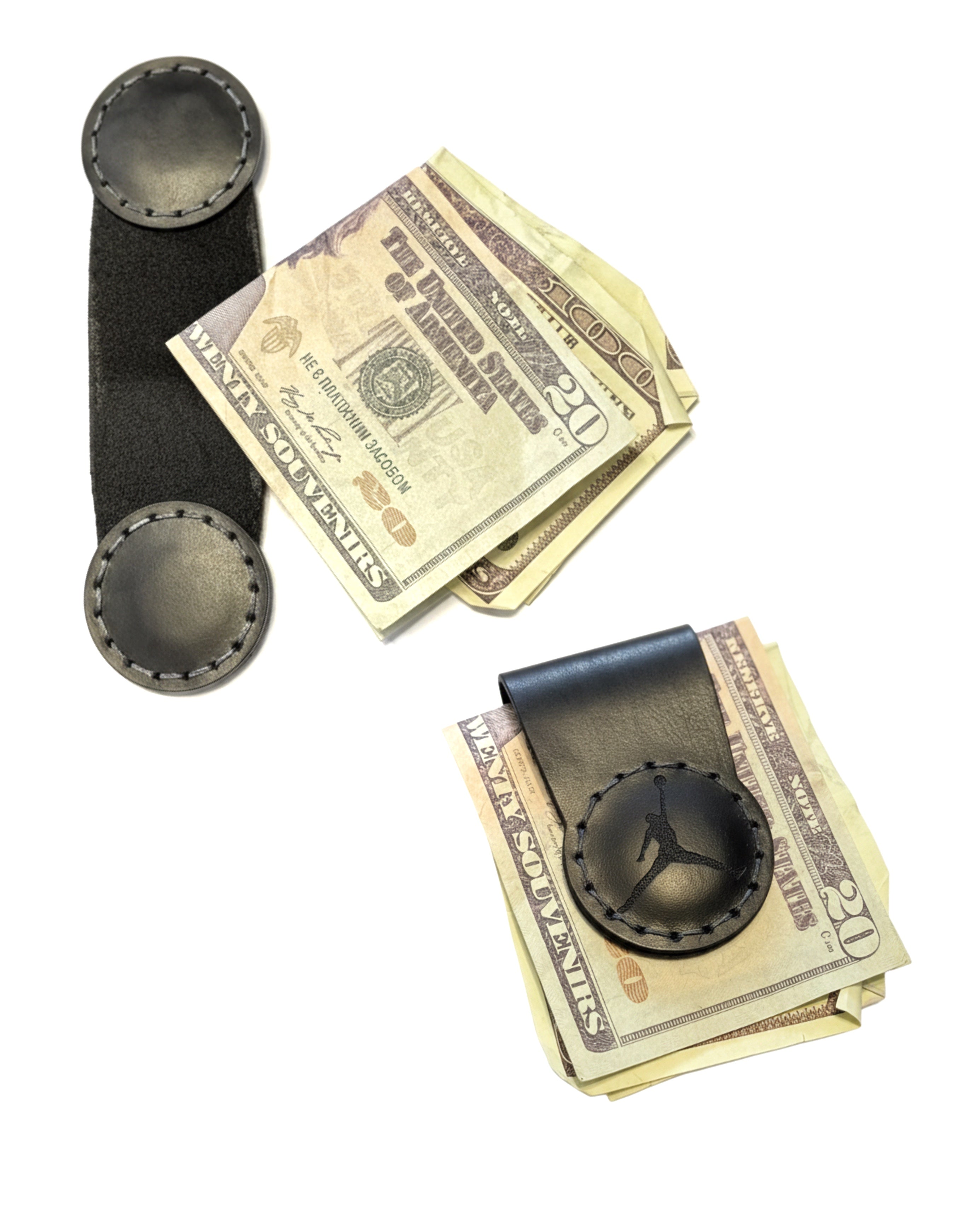 Custom Leather Magnetic Money Clip