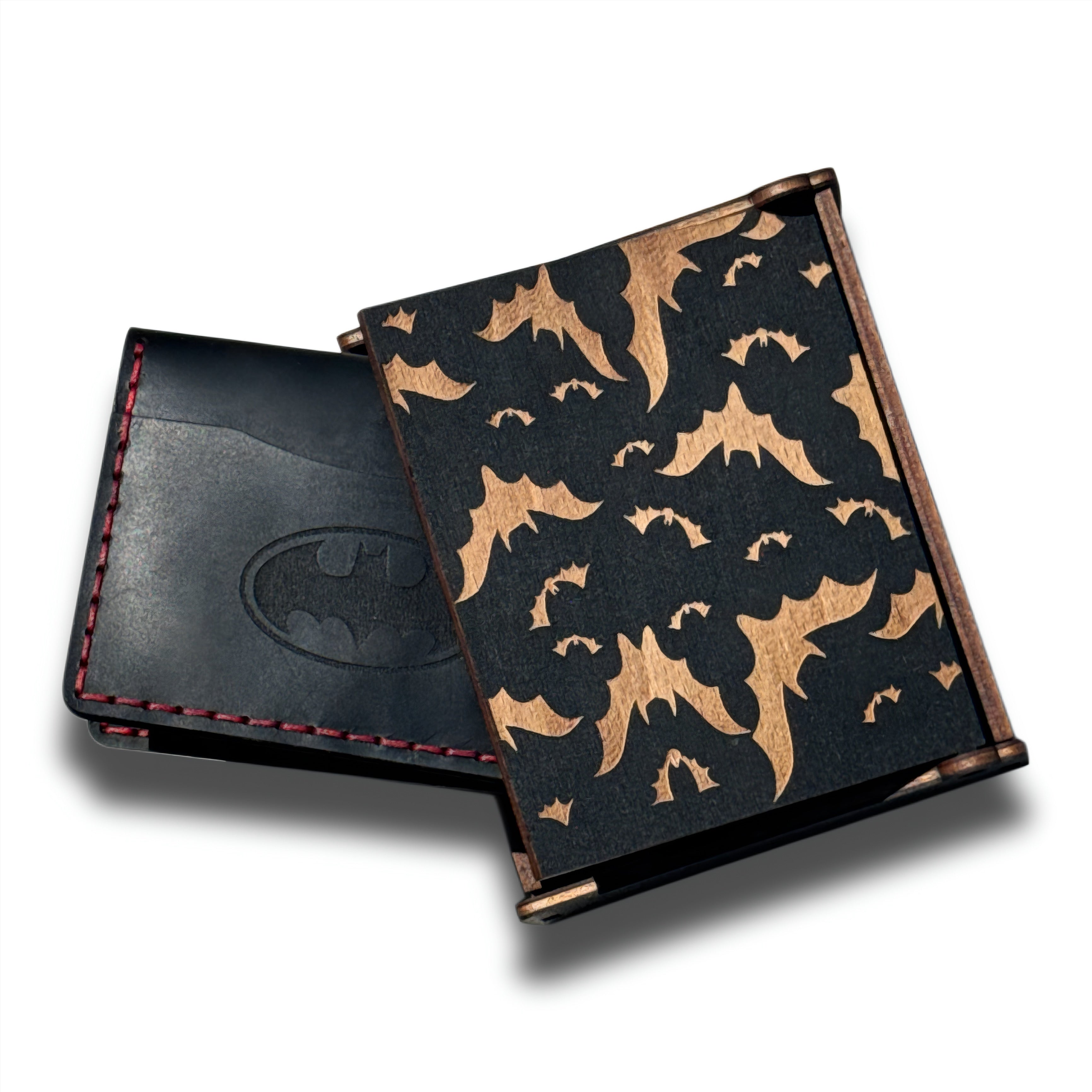 Bat ID Wallet | Handmade Leather Bat Wallet